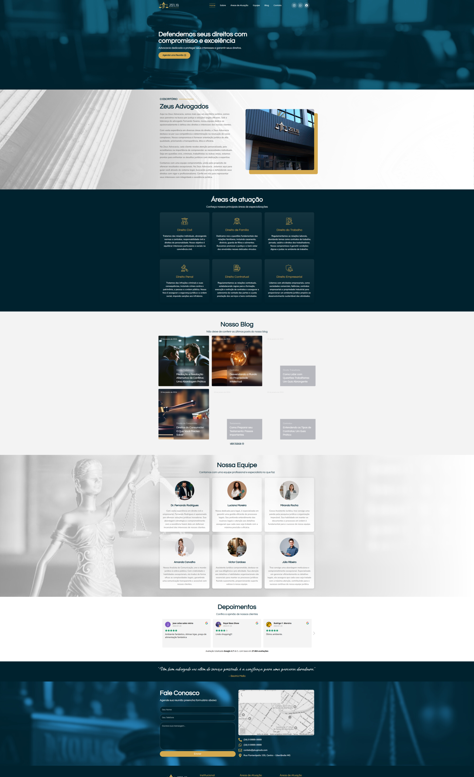 Site Zeus Advogados